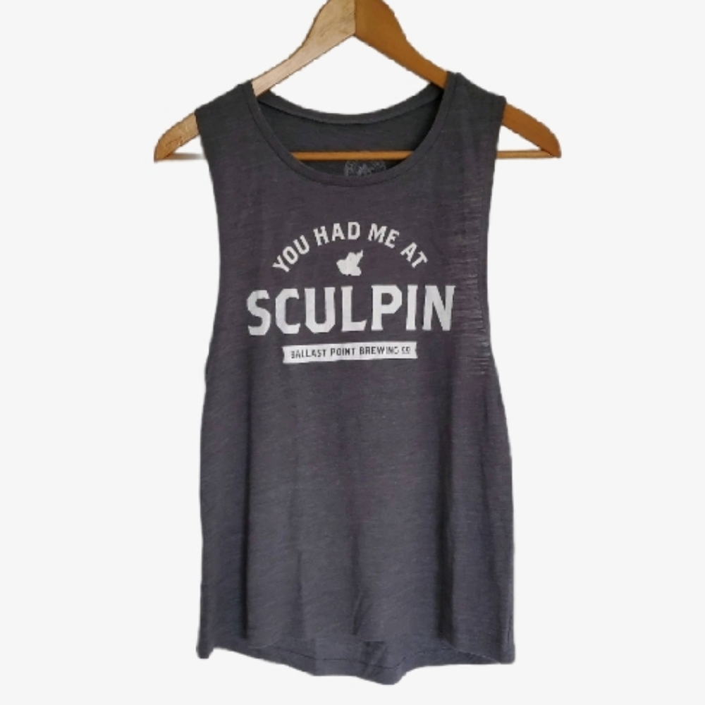 Craft Brewery Beer Graphic Design Tank Top Sculpin CA Ballast Point Brewing Co